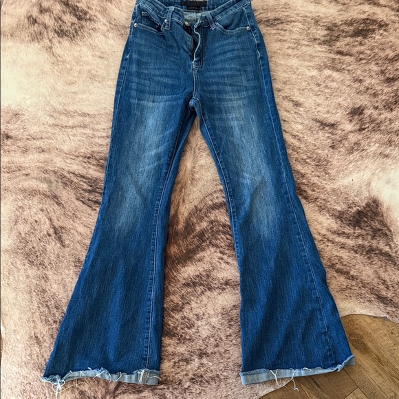 Risen Jeans Denim - Classic Indigo Flare Jeans